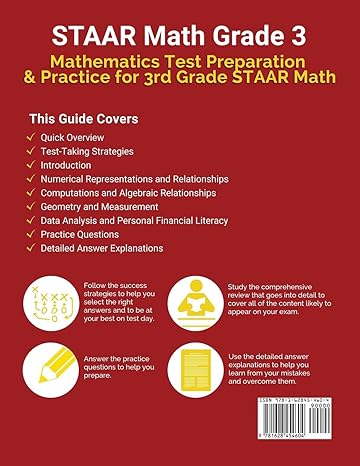 staar math grade 3 mathematics test preparation and practice for 3rd grade staar math 1st edition test prep