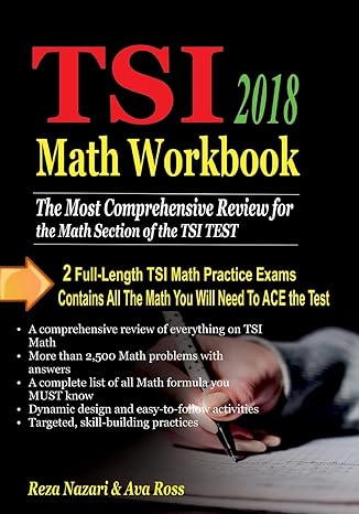 tsi math workbook 2018 comprehensive activities for mastering essential math skills 1st edition reza nazari