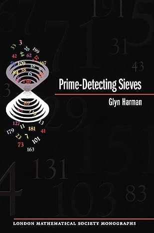 prime detecting sieves 1st edition glyn harman 0691202990, 978-0691202990