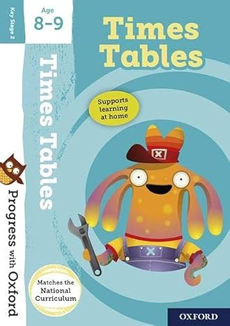 progress with oxford times tables age 8 9 1st edition fiona tomlinson 0192772716, 978-0192772718