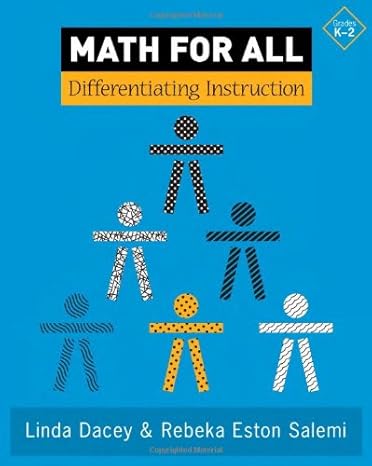 math for all differentiating instruction grade k 2 1st ptg edition linda schulman dacey ,rebeka eston salemi