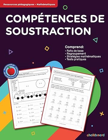 competences de soustraction 1st edition anne marie blouin 1771055480, 978-1771055482