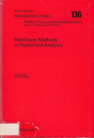 nonlinear methods in numerical analysis 1st edition a cuyt ,l wuytack 0444701893, 978-0444701893