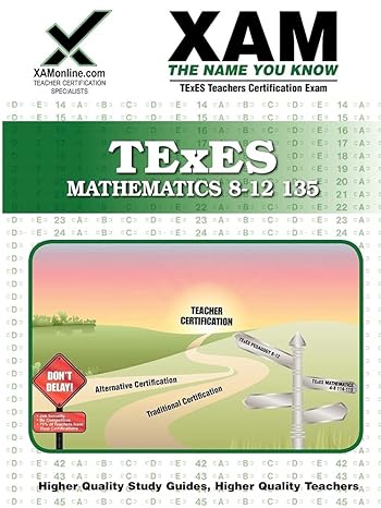 texes mathematics 8 12 135 teacher certification test prep study guide 1st edition sharon wynne 1607871122,