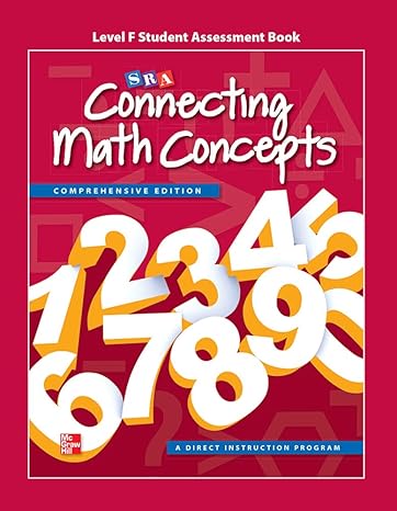 connecting math concepts level f student assessment book 2nd edition mcgraw hill 0021036446, 978-0021036448