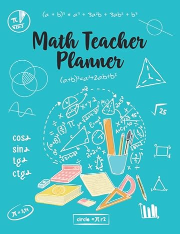 math teacher planner pretty simple planners 2021 2022 for mathematics teacher perfect for homeschool college