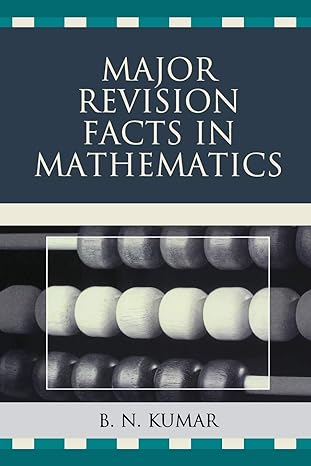 major revision facts in mathematics 1st edition b n kumar 0761847847, 978-0761847847