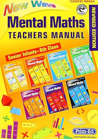 new wave mental maths teachers guide teacher answer book 1st edition prim ed 192096245x, 978-1920962456