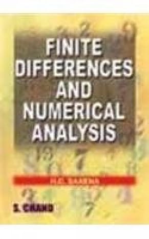 finite difference and numerical analysis 1st edition h c saxena 8121903394, 978-8121903394