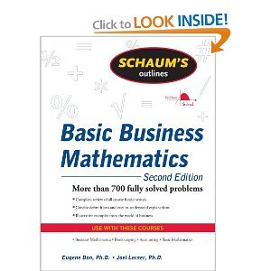 schaums outline of basic business mathematics 2nd   bylerner 2nd 2nd edition lerner b006dgwsdw