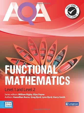 aqa functional mathematics student book 1st edition gwenllian burns 140826000x, 978-1408260005