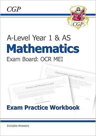 new a level maths for ocr mei year 1 as exam practice wor 1st edition cgp books 1782947396, 978-1782947394