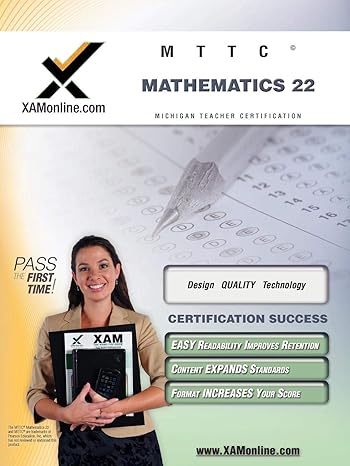 mttc mathematics 22 teacher certification test prep study guide 1st edition sharon a wynne 1581976453,