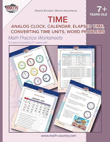 time analog clock calendar elapsed time converting time units word problems math practice worksheets for 2 nd