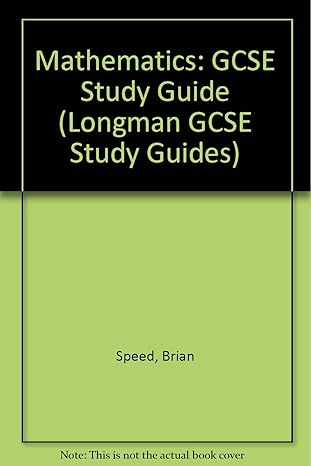 mathematics gcse study guide 1st edition brian speed 0582452147, 978-0582452145