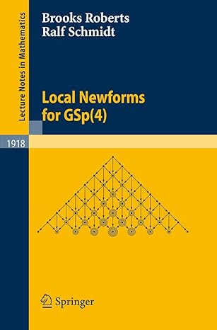 local newforms for gsp 2007th edition brooks roberts ,ralf schmidt 354073323x, 978-3540733232