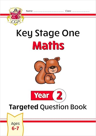 new ks1 maths year 2 targeted question book 1st edition cgp books 1789089174, 978-1789089172