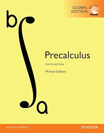 precalculus with pearson mylab mathematics global edition michael sullivan 1292121890, 978-1292121895