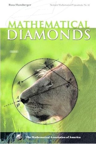 mathematical diamonds 1st edition ross honsberger 0883853329, 978-0883853320