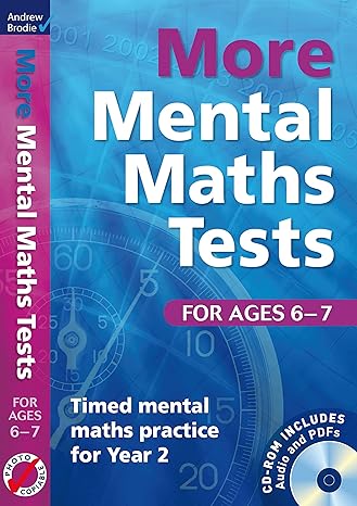 more mental maths tests for ages 6 7 1st edition andrew brodie 1408192438, 978-1408192436