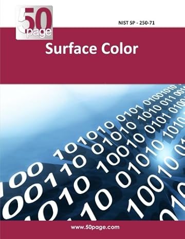 surface color 1st edition nist 1495214060, 978-1495214066