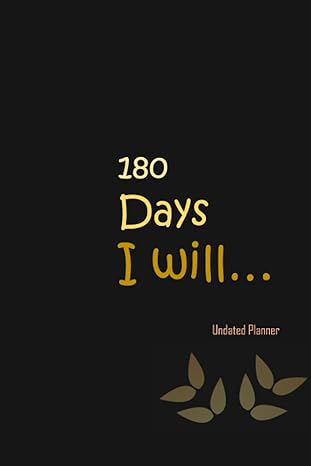 180 days i will undated 12 months 26 weeks 180 days planner with to do list meal plan and note 1st edition