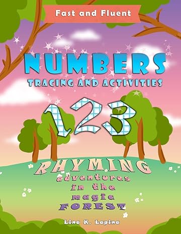numbers tracing and activities rhyming adventure in a magic forest act csm lr edition lina k lapina