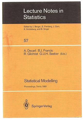 statistical modelling proceedings of glim 89 and the 4th international workshop on statistical modelling held