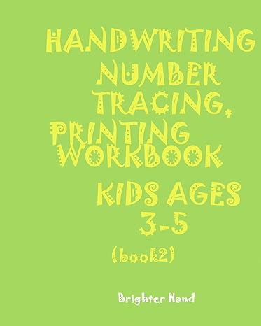 handwriting number tracing printing workbook kids ages 3 5 handwriting number tracing printing workbook for