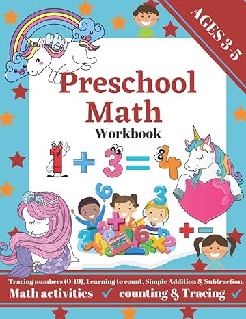 preschool math workbook beginner math preschool learning book with number tracing addition and subtraction