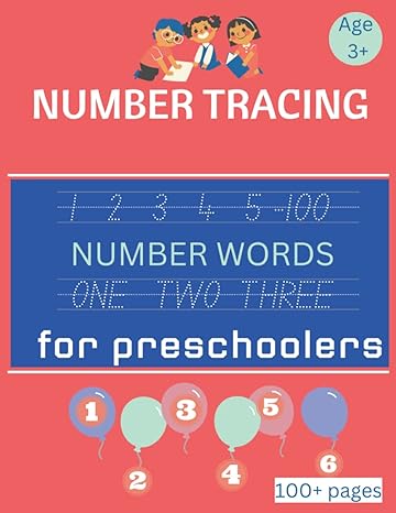 number tracing preschool numbers tracing practice workbook kindergarten and kids ages 3 5 numbers and words
