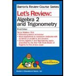 lets review algebra 2 and trigonometry by ma bruce waldner paperback 1st edition na b008au45w6