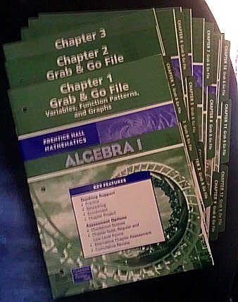 algebra 1 chapter 1 grab and go file 1st edition prentice hall 0131657755, 978-0131657755