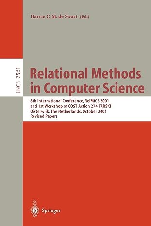 relational methods in computer science 6th international conference relmics 2001 and 1st workshop of cost