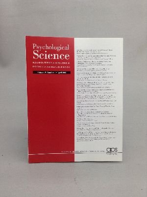 psychological science research theory and application in psychology and related sciences vol 19 number 4