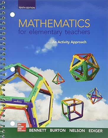 mathematics for elementary teachers an activity approach with manipulative kit and connect access card 10th