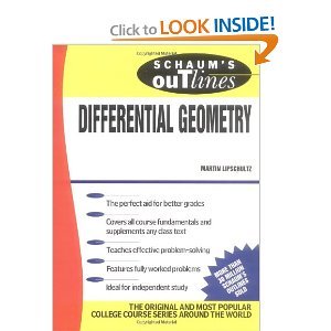 schaums outline of differential geometry bylipschutz 1st edition lipschutz b004mmrq18