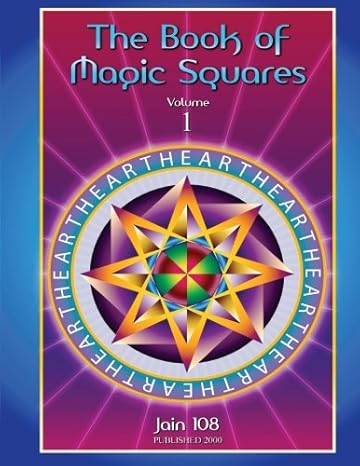 the book of magic squares 1st edition jain 108 0959418016, 978-0959418019