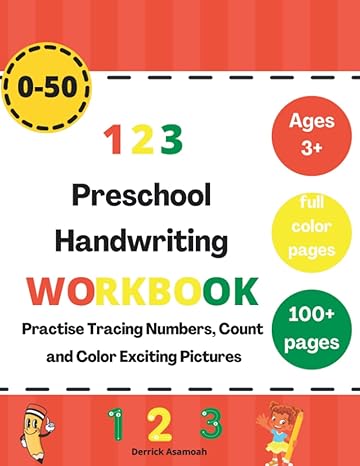 number tracing book number tracing for preschool color pages 1st edition derrick asamoah b0bbybw3mn,