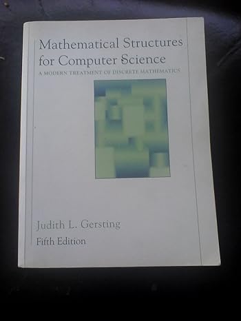 mathematical structures for computer sci 1st edition judith l gersting 354061611x, 978-3540616115