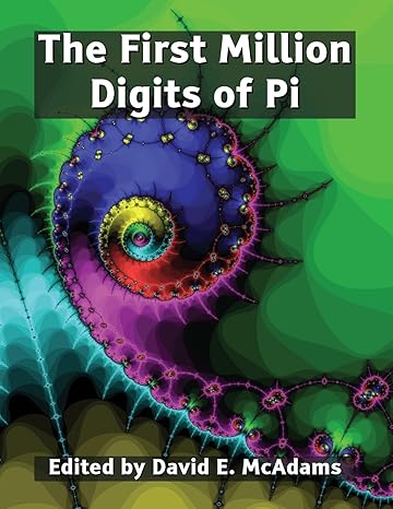 the first million digits of pi large type / large print edition david e mcadams 1632703807, 978-1632703804