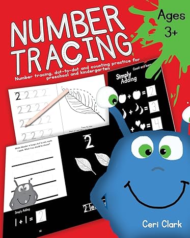 number tracing number tracing dot to dot and counting practice for preschool and kindergarten act csm edition