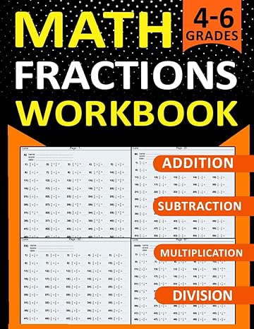 math fraction workbook with answers math fraction workbook addition subtraction multiplication and division