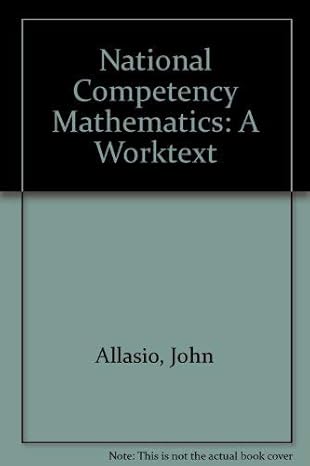 national competency mathematics a worktext revised edition john allasio 0937820695, 978-0937820698