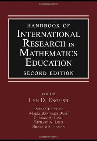 handbook of international research in mathematics education 2nd edition lyn d english ,david kirshner