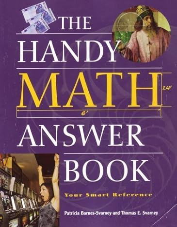 handy math answer book 1st edition and thomas e svarney barnes sv patricia ,thomas e svarney 1578592100,