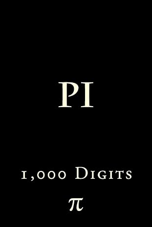 pi 1 000 digits large type / large print edition richard b foster 1523888296, 978-1523888290