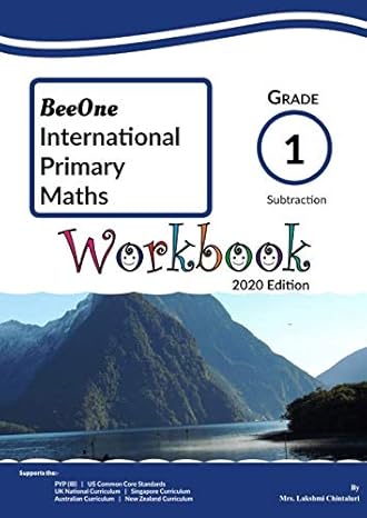 beeone grade 1 math workbook subtraction 2020th edition mrs mrs lakshmi chintaluri b08frpw5zv, 979-8612486565