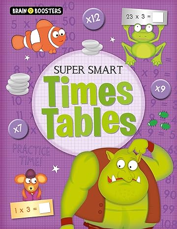 brain boosters super smart times tables 1st edition penny worms 1789503035, 978-1789503036