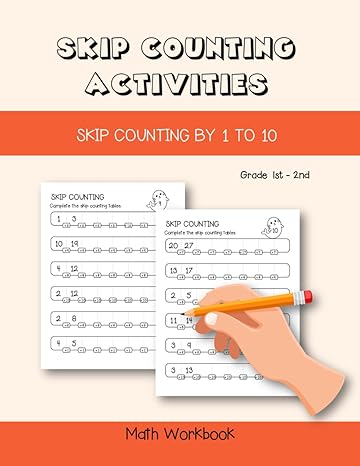 skip counting activities grade 1st 2nd math workbook mastering skip counting skills with fun activities 1st